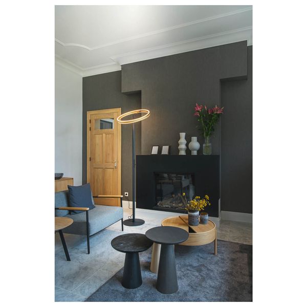 SLV 1006353 ONE STRAIGHT FL, Stehleuchte schwarz/messing 20W 1200lm 2700/3000K CRI90 140°