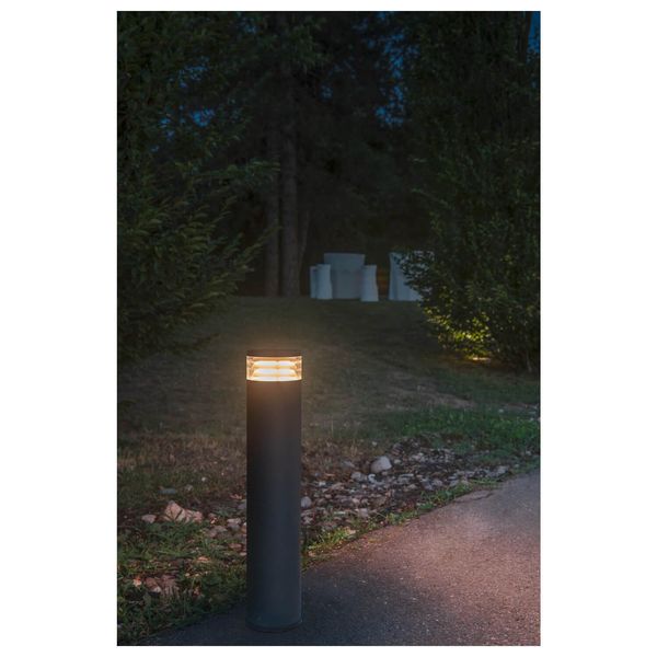 SLV 1006385 M-POL S Polehead, Louver Leuchtenkopf, anthrazit, 11W, 145/155lm, 2700/3000K, CRI90 IP65