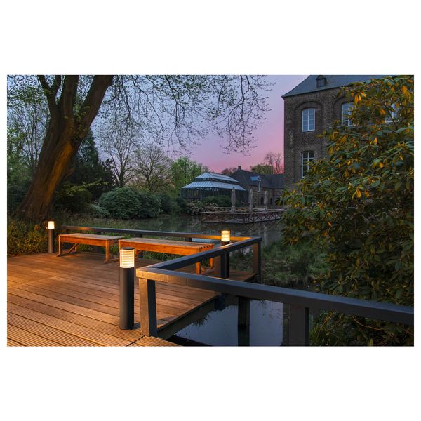 SLV 1006392 M-POL M Polehead, Louver Leuchtenkopf, anthrazit, 19W, 350/370lm, 2700/3000K, CRI90, DALI IP65