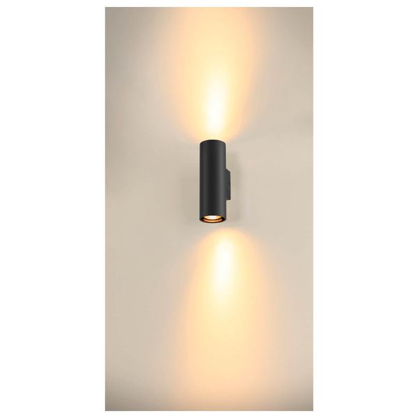 SLV 1006443 ASTO TUBE, Wandaufbauleuchte, zylindrisch 2-fach schwarz