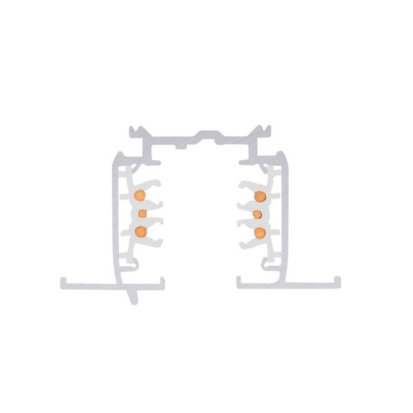 SLV 1006512 S-TRACK 3-Phasen-Einbauschiene, Hochvoltschiene, 1m, weiß, DALI
