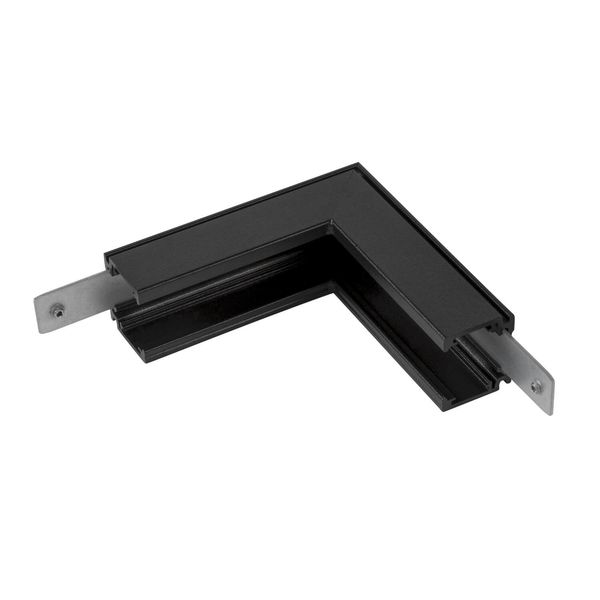 SLV 1006579 L-Verbinder mechanisch, 48V TRACK, für Aufbauschiene standard, Stereo, schwarz