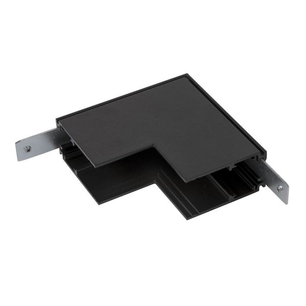 SLV 1006585 L-Verbinder mechanisch, 48V TRACK, für Aufbauschiene tief, Stereo, schwarz