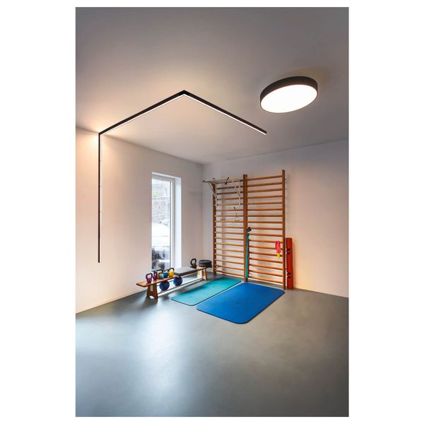 SLV 1006617 IN-LINE 22 48V TRACK, opal, DALI, Spot, schwarz, schwarz, 7.3W, 570lm, 3000K, CRI90, 95°