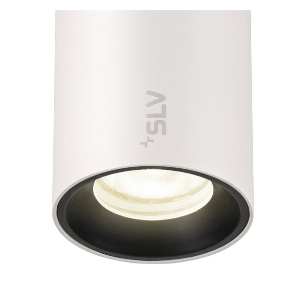 SLV NUMINOS XS, 48V Spot, rund, 4000K, 8.7W, DALI 2, 40°, matt weiß / matt schwarz 1006699