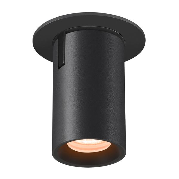 SLV 1006873 NUMINOS PROJECTOR XS, Deckeneinbauleuchte, 2700 K, 55°, zylindrisch, schwarz, schwarz