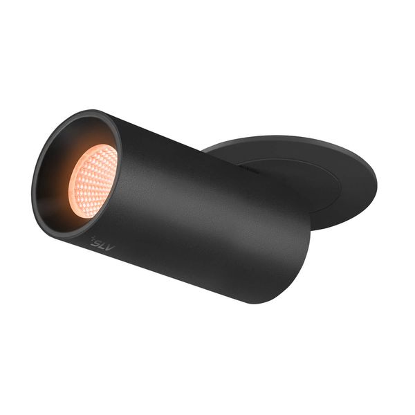 SLV 1006927 NUMINOS PROJECTOR S, Deckeneinbauleuchte, 2700 K, 55°, zylindrisch, schwarz, schwarz