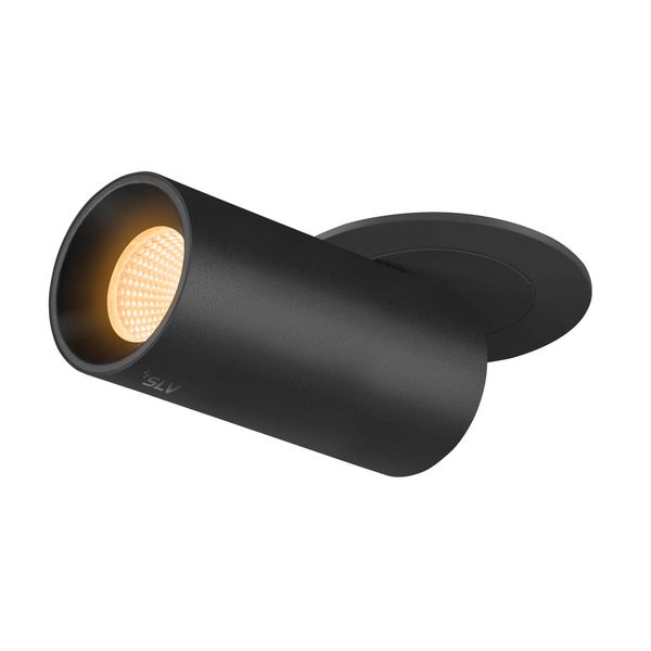 SLV 1006939 NUMINOS PROJECTOR S, Deckeneinbauleuchte, 3000 K, 20°, zylindrisch, schwarz, schwarz