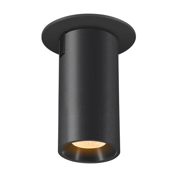 SLV 1006942 NUMINOS PROJECTOR S, Deckeneinbauleuchte, 3000 K, 40°, zylindrisch, schwarz, schwarz