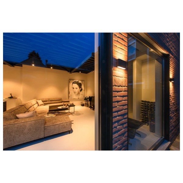 SLV 1007142 OVAL 14 WL, Wandaufbauleuchte 2700/3000K, 6W, schwarz IP65