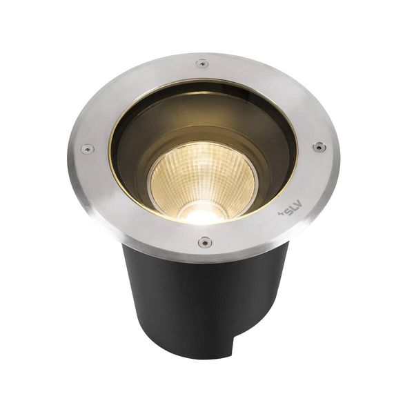 SLV 1007243 DASAR L RL runde Abdeckung 24° 3000K incl. DALI-Treiber edelstahl