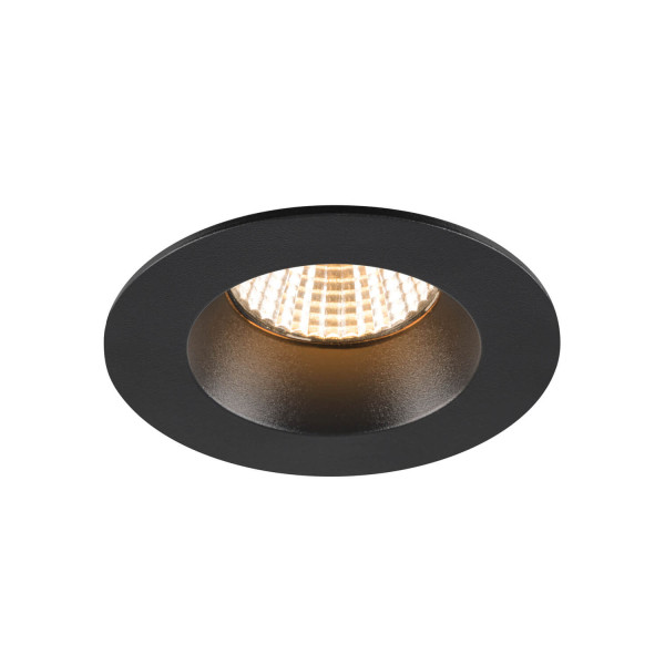 SLV 1007408 NEW TRIA 68, LED Deckeneinbauleuchte, 3000K, 38°, IP20/IP65 rund schwarz