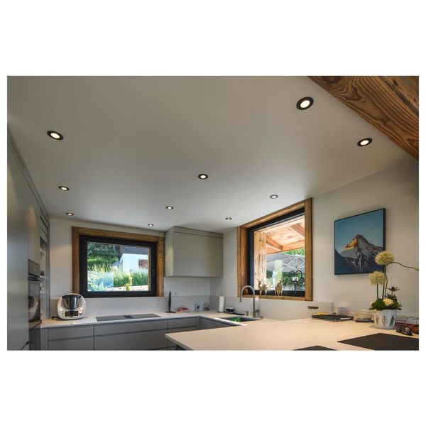 SLV 1007426 NEW TRIA 68, LED Deckeneinbauleuchte, 1800-3000K, 60° rund schwarz