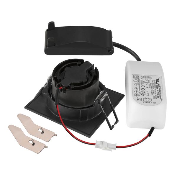 SLV 1007428 NEW TRIA 68, LED Deckeneinbauleuchte, 1800-3000K, 38°, quadratisch, schwarz