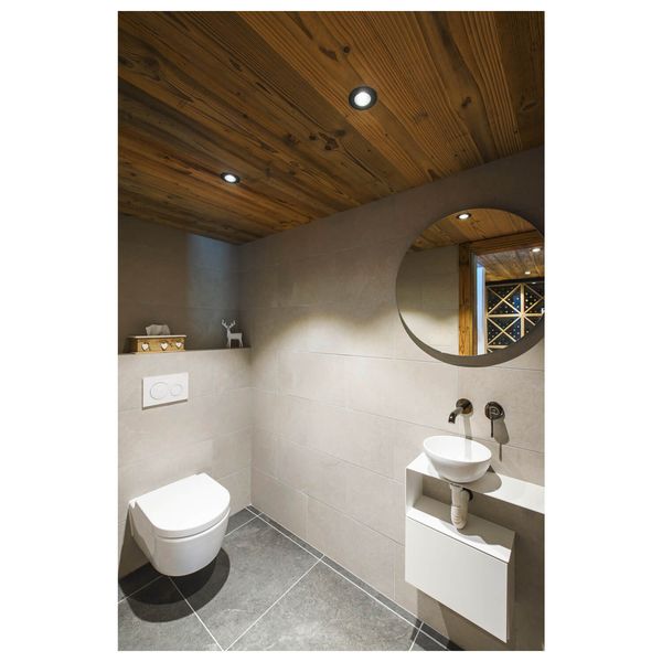 SLV 1007434 NEW TRIA UNIVERSAL 68, LED Deckeneinbauleuchte, 2500/3000/4000K, 38° rund schwarz