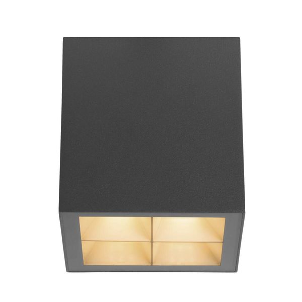 SLV 1007461 S-CUBE, LED Deckenaufbauleuchte, 2700/3000K, 15W, PHASE, 80°, anthrazit