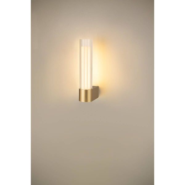 SLV 1007612 LYGANT single, LED Wandaufbauleuchte, 3000K, 8W, messing