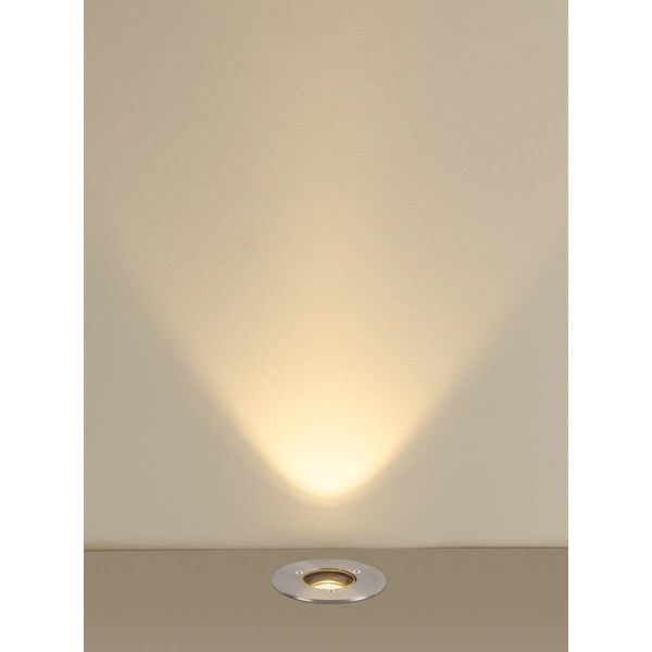 SLV 1007680 DASAR S, LED Bodeneinbauleuchte, rund, 4W, 3000K, 24°, IP67, zylindrisch, anthrazit