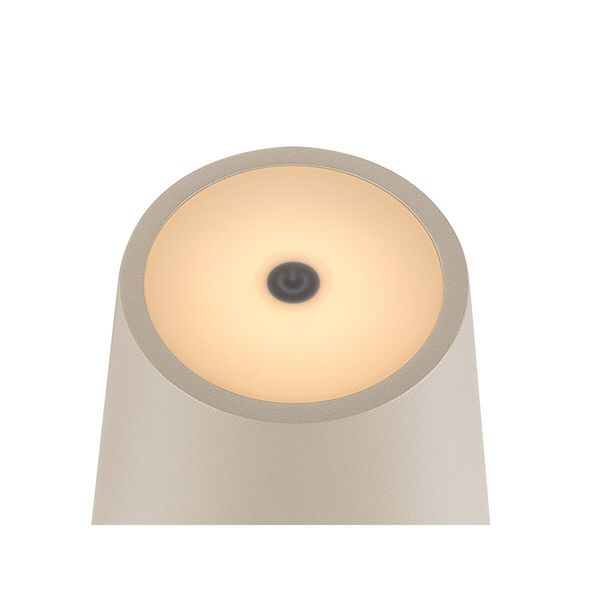 SLV 1007697 VINOLINA TWO, LED Akku-Tischleuchte IP65, 2200/2700/3000K, TOUCH, beige