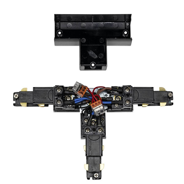 SLV S-TRACK T-Verbinder, verstellbar, links, mit Einspeisemöglichkeit, DALI, PHASE, schwarz 1007818