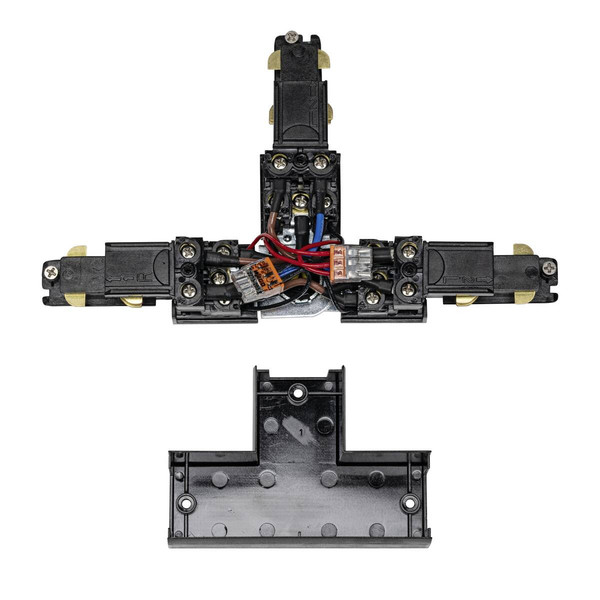 SLV S-TRACK T-Verbinder, verstellbar, links, mit Einspeisemöglichkeit, DALI, PHASE, schwarz 1007818