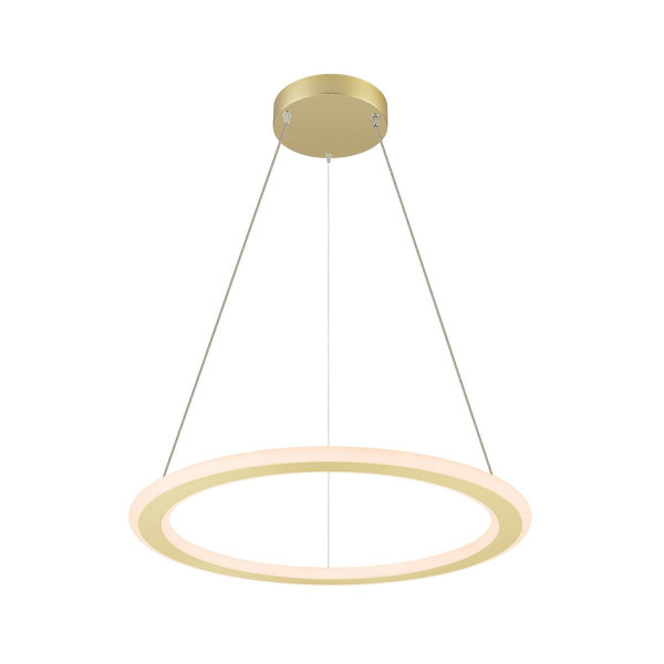 SLV ONE FLAT PD, single, Pendelleuchte, Pendellänge 180cm, 2700/3000K, PHASE, messing 1007857