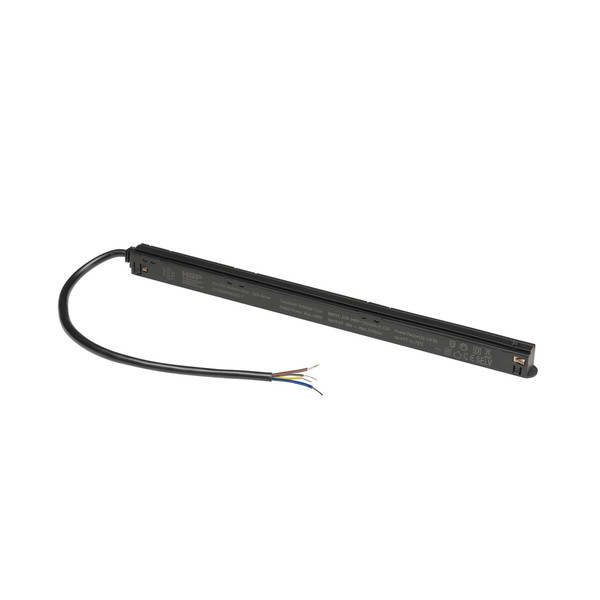SLV 48V SYSTEM, Intrack LED Treiber, 48VDC, 100W, inkl. 30cm Anschlusskabel für 220-240VAC und DALI-Durchverdrahtung, schwarz 1007870