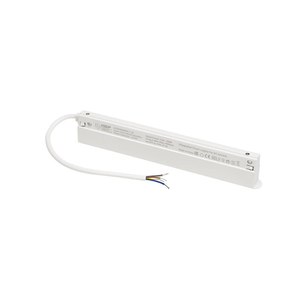 SLV 48V SYSTEM, Intrack LED Treiber, 48VDC, 250W, inkl. 30cm Anschlusskabel für 220-240VAC und DALI-Durchverdrahtung, weiß 1007873