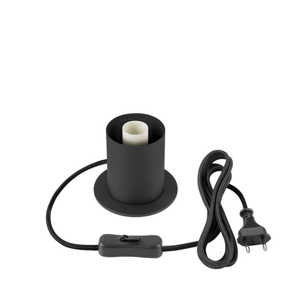 SLV VARYT, Tischleuchte, rund, 1x max. 6W, E14, schwarz 1008109