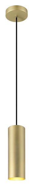SLV ENOLA, Pendelleuchte, Pendellänge 150cm, E27, 1x max. 50W, matt gold 1008134
