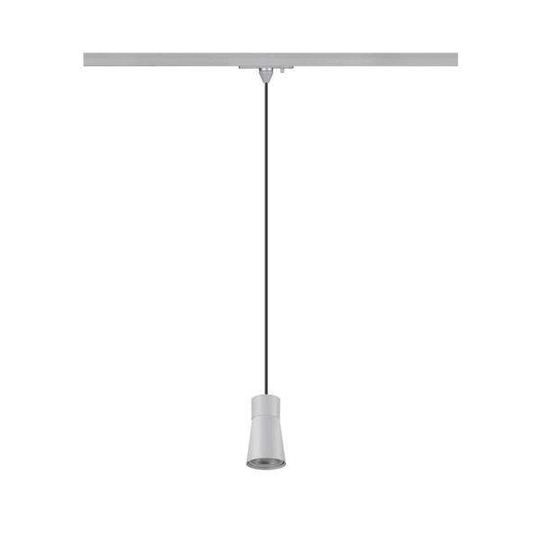 SLV PURI 2.0 Cone, 1 Pendelleuchte, GU10, Pendellänge 200cm, 1x max. 6W, grau 1008261