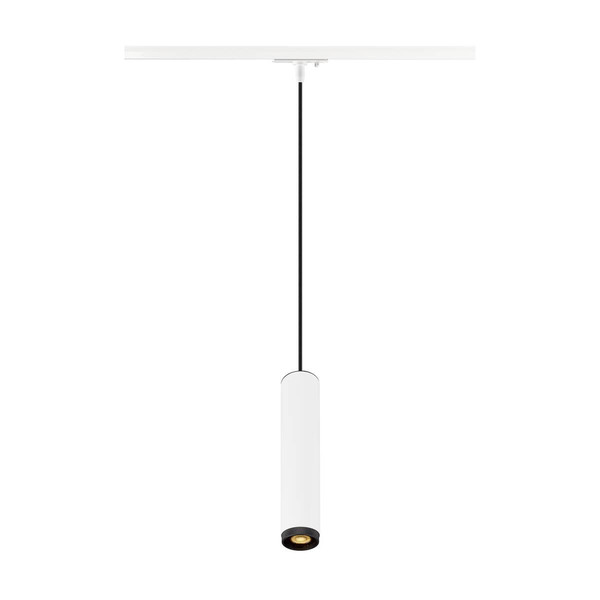 SLV GRIP! L, 1 Pendelleuchte, GU10, Pendellänge 200cm, 1x max. 6W, weiß / schwarz 1008469