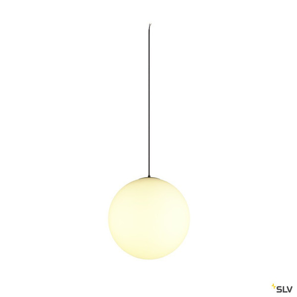 SLV 1008534 SUN 40 PD, E27, Pendelleuchte, Pendellänge 400 cm, rund, schwarz