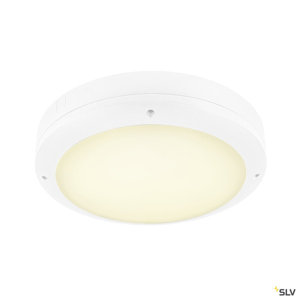 SLV 1008833 OUTDOOR BULKHEAD V 360, 20W 830/840/856 IP65 IK10 weiß