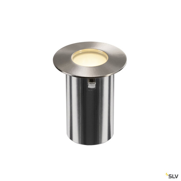 SLV 1008842 TRAIL-LITE® 60, Single, Bodeneinbauleuchte, 3000K, IP67, rund, edelstahl / aluminium