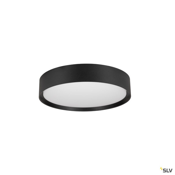 SLV 1008918 DECONA 30, CL, PHASE, Deckenaufbauleuchte, rund, 3000/4000K, 17 W, schwarz