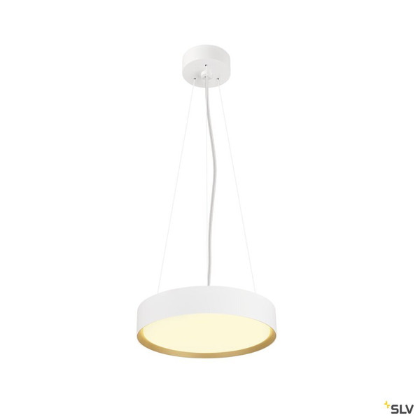 SLV 1008919 DECONA 30, CL, PHASE, Deckenaufbauleuchte, rund, 3000/4000K, 17 W, weiß / gold