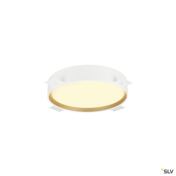 SLV 1008920 DECONA 30, CL, PHASE, Deckenaufbauleuchte, rund, 3000/4000K, 17 W, schwarz / gold