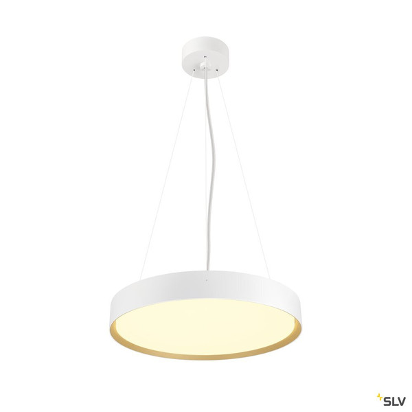 SLV 1008923 DECONA 42, CL, PHASE, Deckenaufbauleuchte, rund, 3000/4000K, 23 W, weiß / gold