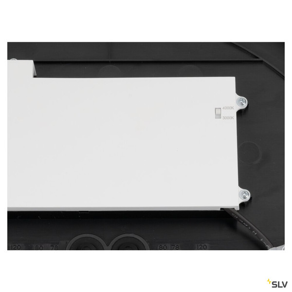 SLV 1008924 DECONA 42, CL, PHASE, Deckenaufbauleuchte, rund, 3000/4000K, 23 W, schwarz / gold