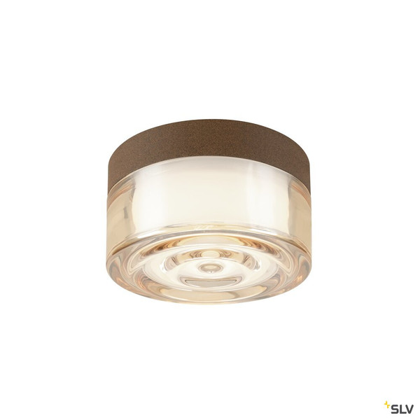 SLV 1008941 CYFT WAVE, Wand- und Deckenaufbauleuchte, 2700/3000/4000 K, 6,5 W, PHASE, schwarz / amber