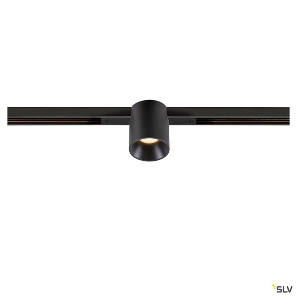 SLV 1008946 FIX-IT!, 48V, DALI, rund, Standard track, Spot, 2700K, 6.6 W, 36°, schwarz / schwarz