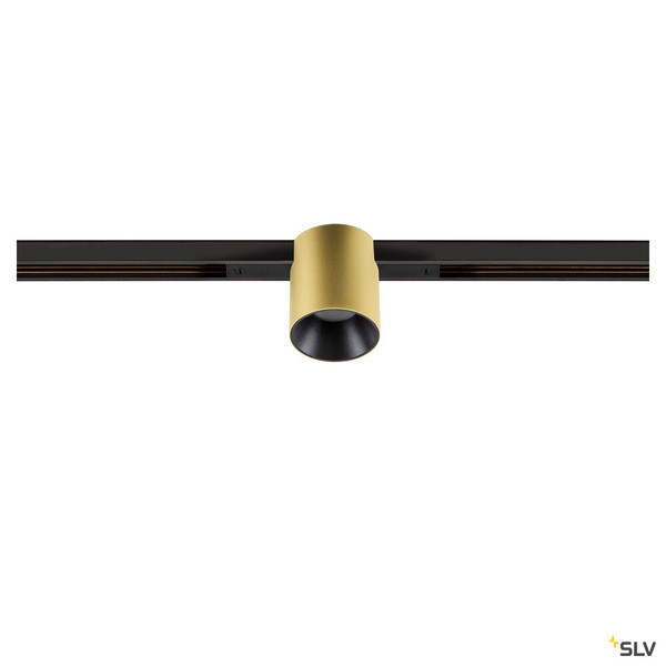 SLV 1008951 FIX-IT!, 48V, DALI, rund, Standard track, Spot, 3000K, 6.6 W, 36°, gold / schwarz