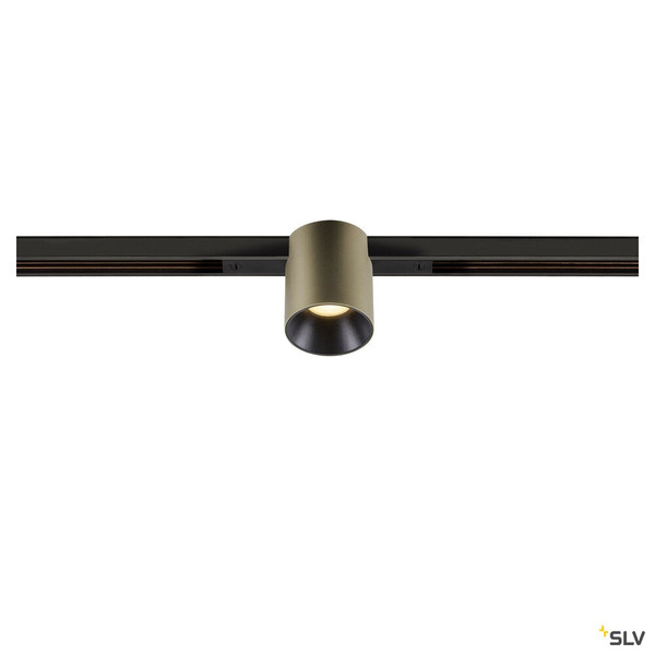 SLV 1008952 FIX-IT!, 48V, DALI, rund, Standard track, Spot, 3000K, 6.6 W, 36°, bronze / schwarz