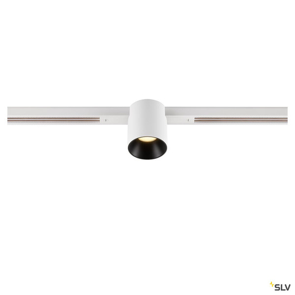 SLV 1008953 FIX-IT!, 48V, DALI, rund, Standard track, Spot, 2000-3000K, 7.4 W, 36°, weiß / schwarz