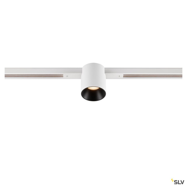 SLV 1008953 FIX-IT!, 48V, DALI, rund, Standard track, Spot, 2000-3000K, 7.4 W, 36°, weiß / schwarz