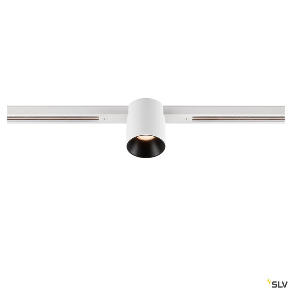 SLV 1008953 FIX-IT!, 48V, DALI, rund, Standard track, Spot, 2000-3000K, 7.4 W, 36°, weiß / schwarz