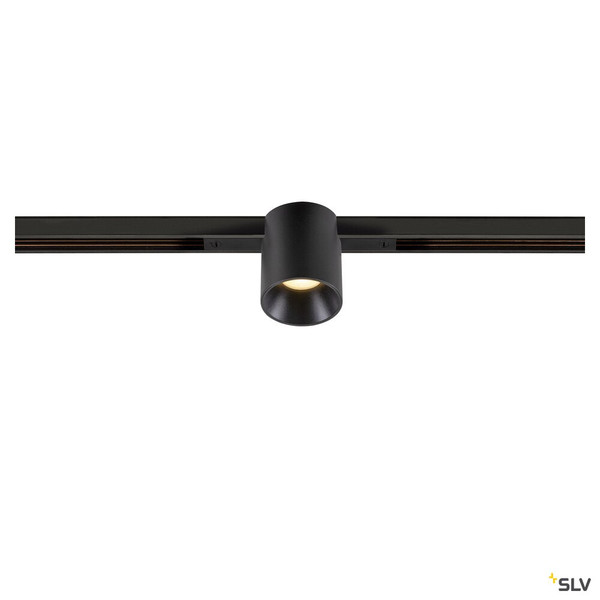 SLV 1008954 FIX-IT!, 48V, DALI, rund, Standard track, Spot, 2000-3000K, 7.4 W, 36°, schwarz / schwarz