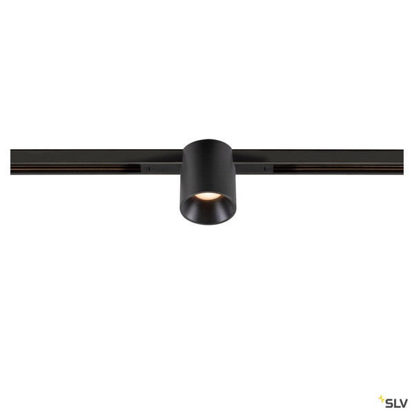 SLV 1008954 FIX-IT!, 48V, DALI, rund, Standard track, Spot, 2000-3000K, 7.4 W, 36°, schwarz / schwarz