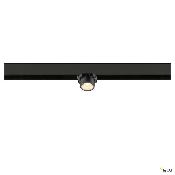 SLV 1008966 FIX-IT!, 48V, DALI, rund, Surface mounted track, Spot, 2000-3000K, 7.4 W, 36°, schwarz / schwarz